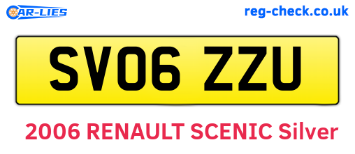 SV06ZZU are the vehicle registration plates.