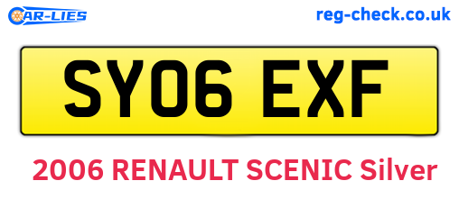 SY06EXF are the vehicle registration plates.