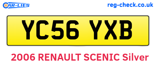 YC56YXB are the vehicle registration plates.