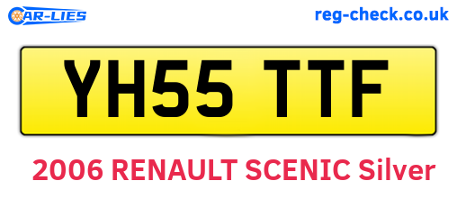 YH55TTF are the vehicle registration plates.