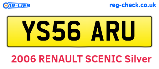 YS56ARU are the vehicle registration plates.