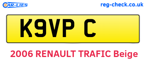 K9VPC are the vehicle registration plates.