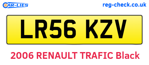 LR56KZV are the vehicle registration plates.