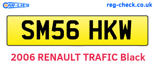 SM56HKW are the vehicle registration plates.