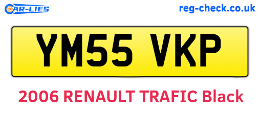 YM55VKP are the vehicle registration plates.