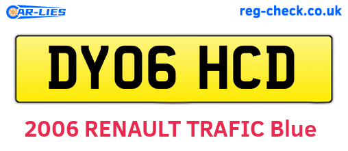 DY06HCD are the vehicle registration plates.