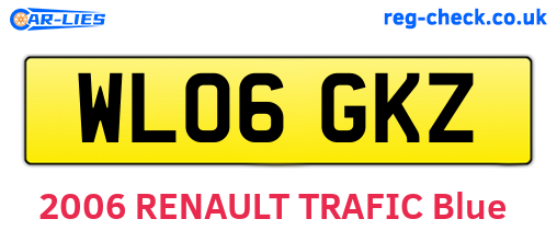 WL06GKZ are the vehicle registration plates.