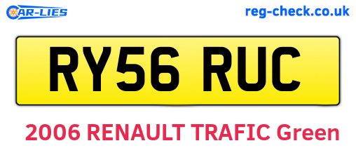 RY56RUC are the vehicle registration plates.