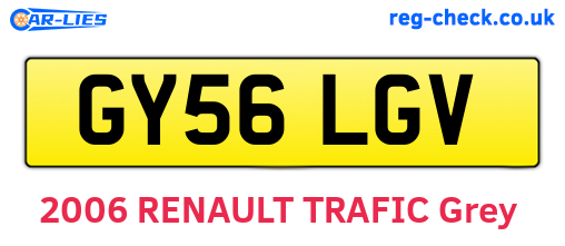 GY56LGV are the vehicle registration plates.