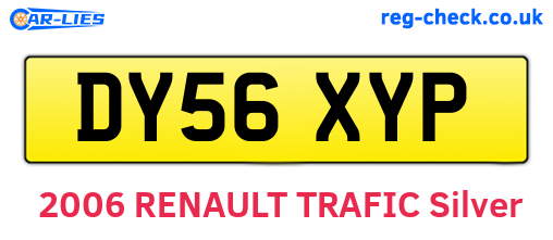 DY56XYP are the vehicle registration plates.