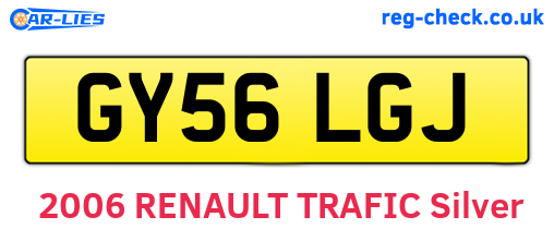 GY56LGJ are the vehicle registration plates.