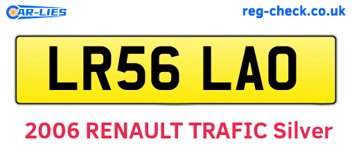 LR56LAO are the vehicle registration plates.