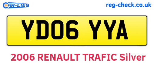 YD06YYA are the vehicle registration plates.