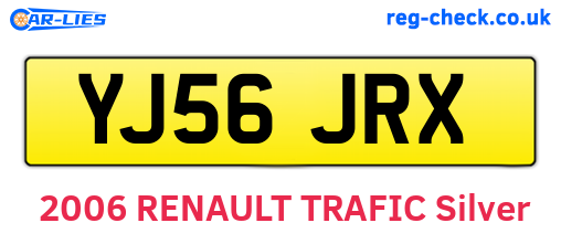 YJ56JRX are the vehicle registration plates.