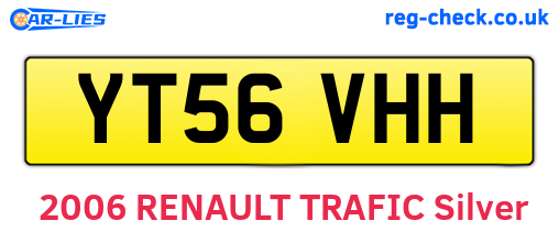 YT56VHH are the vehicle registration plates.