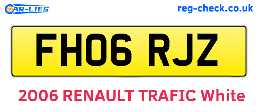 FH06RJZ are the vehicle registration plates.