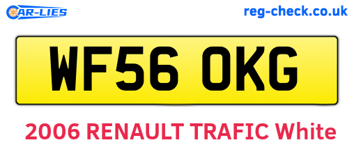 WF56OKG are the vehicle registration plates.