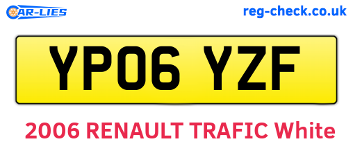 YP06YZF are the vehicle registration plates.
