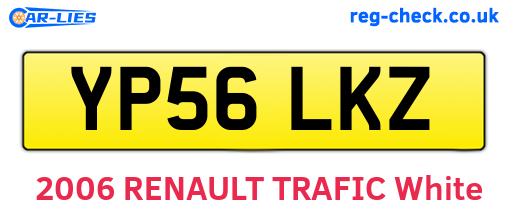 YP56LKZ are the vehicle registration plates.