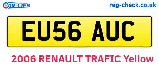 EU56AUC are the vehicle registration plates.