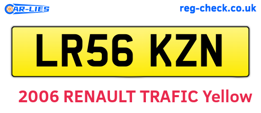 LR56KZN are the vehicle registration plates.
