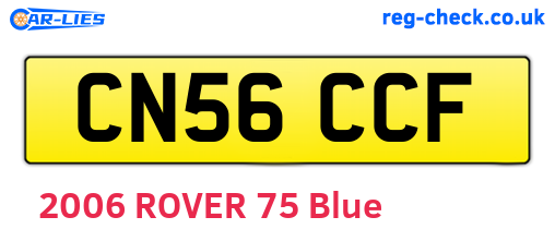 CN56CCF are the vehicle registration plates.
