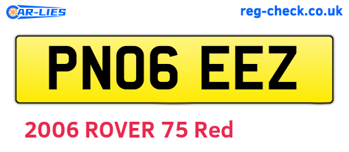 PN06EEZ are the vehicle registration plates.