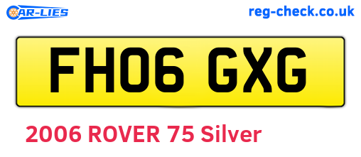 FH06GXG are the vehicle registration plates.