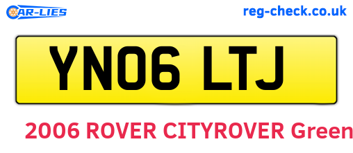 YN06LTJ are the vehicle registration plates.