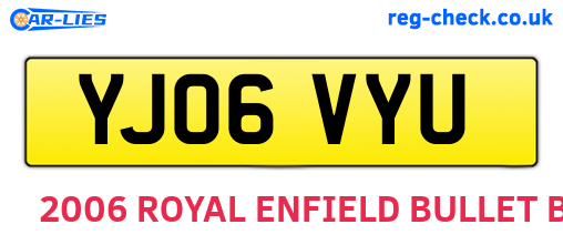 YJ06VYU are the vehicle registration plates.