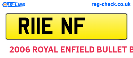 R11ENF are the vehicle registration plates.