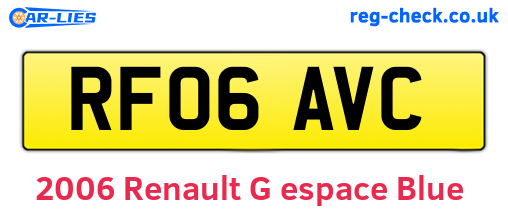 Blue 2006 Renault G-espace (RF06AVC)