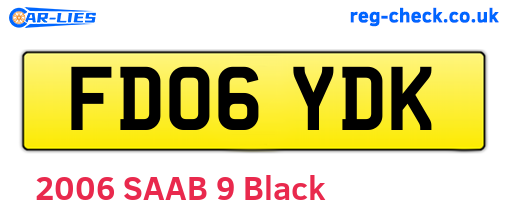 FD06YDK are the vehicle registration plates.