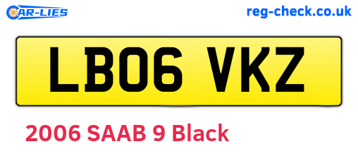 LB06VKZ are the vehicle registration plates.