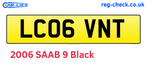 LC06VNT are the vehicle registration plates.