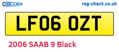 LF06OZT are the vehicle registration plates.