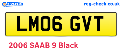 LM06GVT are the vehicle registration plates.