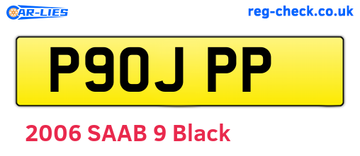 P90JPP are the vehicle registration plates.
