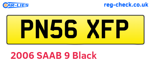 PN56XFP are the vehicle registration plates.
