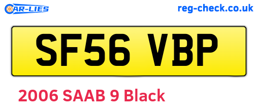 SF56VBP are the vehicle registration plates.