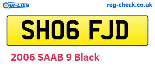 SH06FJD are the vehicle registration plates.