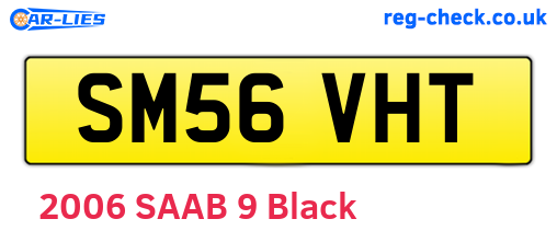 SM56VHT are the vehicle registration plates.