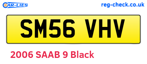 SM56VHV are the vehicle registration plates.