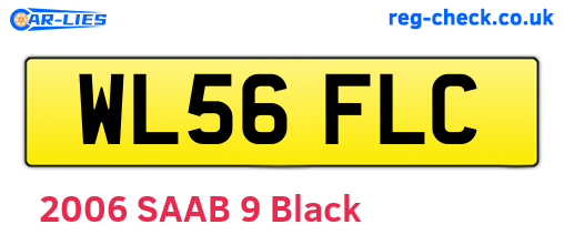 WL56FLC are the vehicle registration plates.