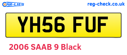 YH56FUF are the vehicle registration plates.