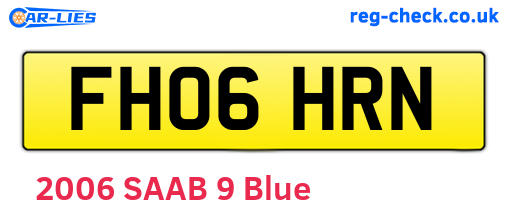FH06HRN are the vehicle registration plates.