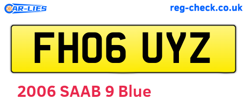 FH06UYZ are the vehicle registration plates.