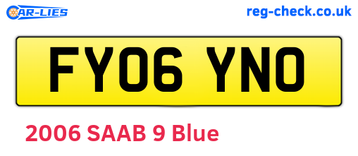 FY06YNO are the vehicle registration plates.