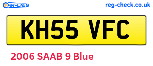 KH55VFC are the vehicle registration plates.
