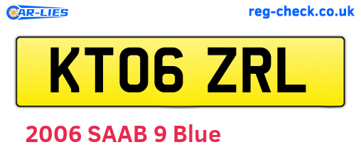 KT06ZRL are the vehicle registration plates.